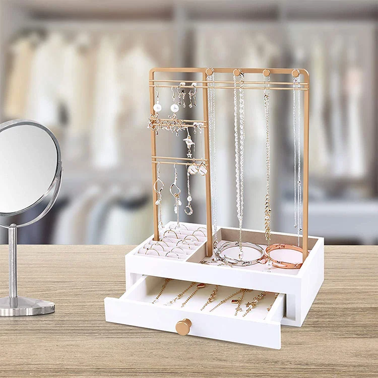 Desktop Metal Personal Jewelry Rack Storage Rack