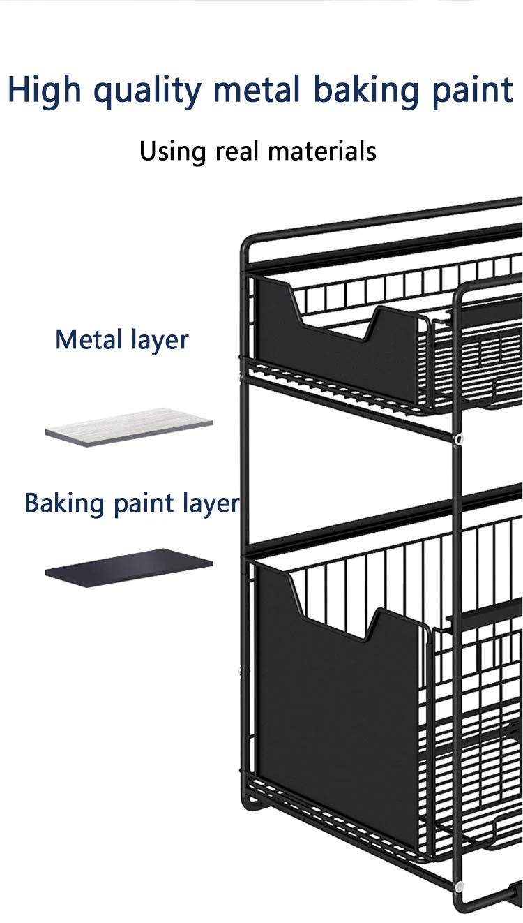 Dual Tier Multifunctional Kitchen Organizer