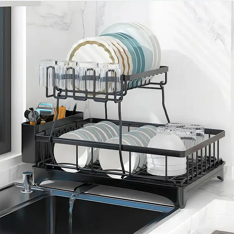 Metal Kitchen Countertop Rack Drying Dish