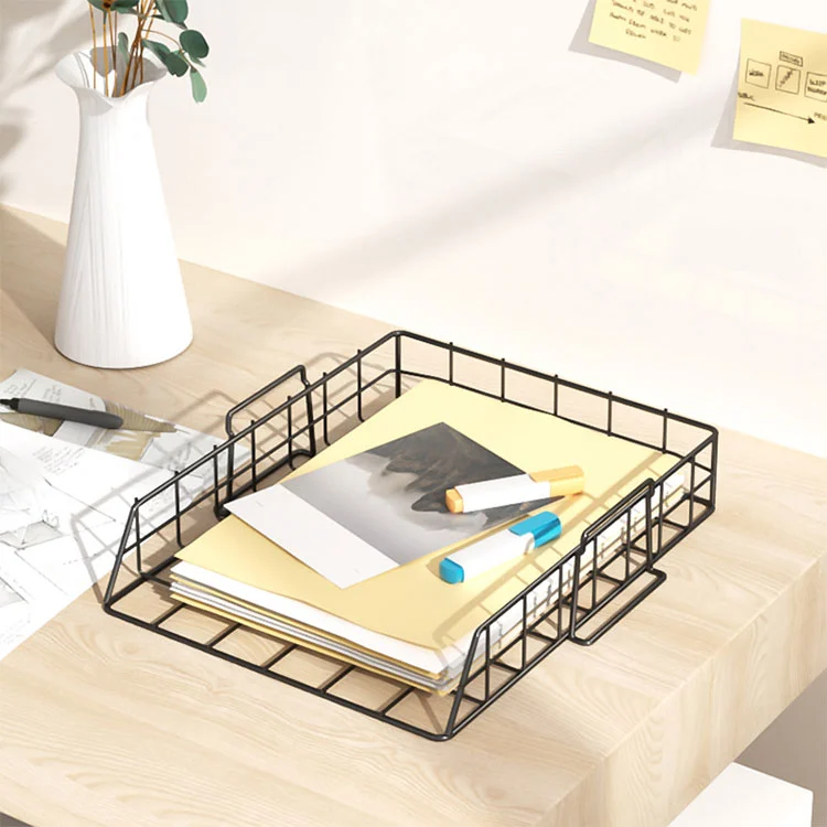 Metal Tray File Storage Rack