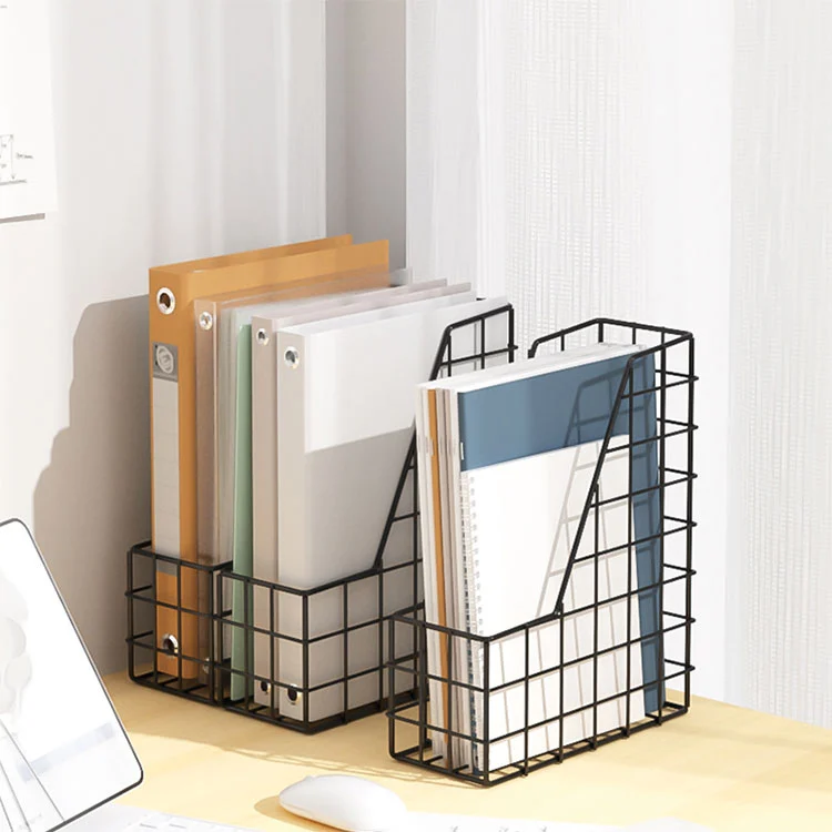 Office Desktop Metal Magazine Rack